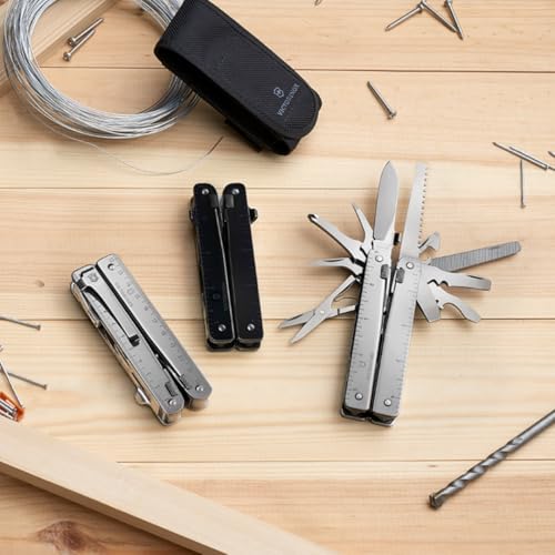 Victorinox Swiss Tool Swiss Army Knife, 24 Function Swiss Made Multi-Tool with Needle-Nose Pliers, Wire Cutters and Large Blade - Silver - Image 2