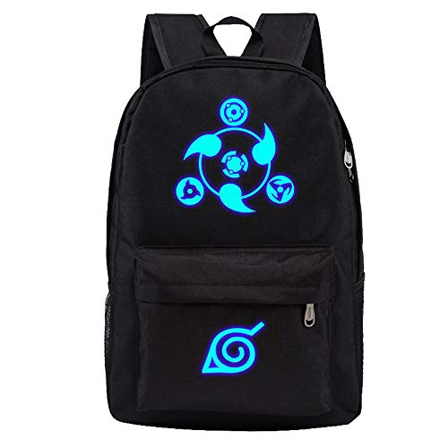 Naruto Hombres y Mujeres Que Imprimen la Mochila de Lona Ocasional Anime