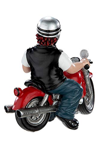 Objet de collection Clown Heavy Biker statuette moto décorative multicolore - 5