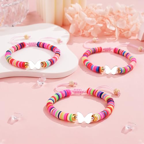 Image of 2 /3 /4 Pcs Best Friend Bracelet Heart /Butterfly /Infinity /Unicorn Matching Handmade Friendship Sister BFF Best Friends Bracelet Birthday Gifts for Her