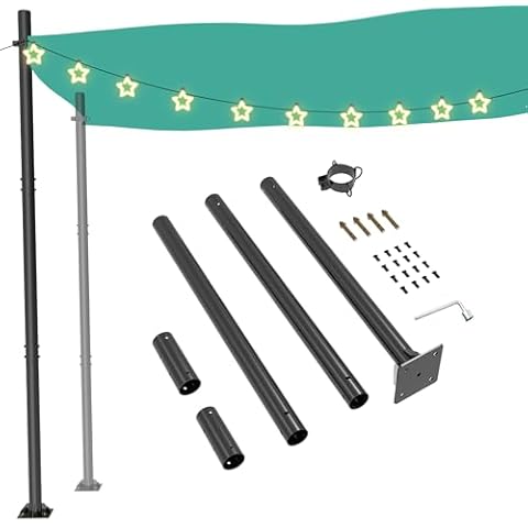 HAYOHRT 10Ft Shade Sail Pole Cover