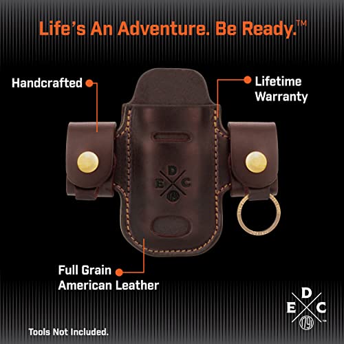 1791 Edc Multitool Sheath, American Leather, Multitool Pouch For Belts, Compatible With Heavy Duty Leatherman, Sog And Gerber Multitools - Action Snap Holster, Burgandy #TOP2