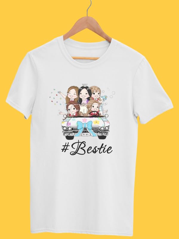 Image of THEWHOOP Personalized Custom Print Round Neck White Polyester Kids and Adults T-Shirts for Boys, Girls, Men, Women
