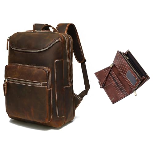 LANNSYNE Vintage Genuine Leather 16