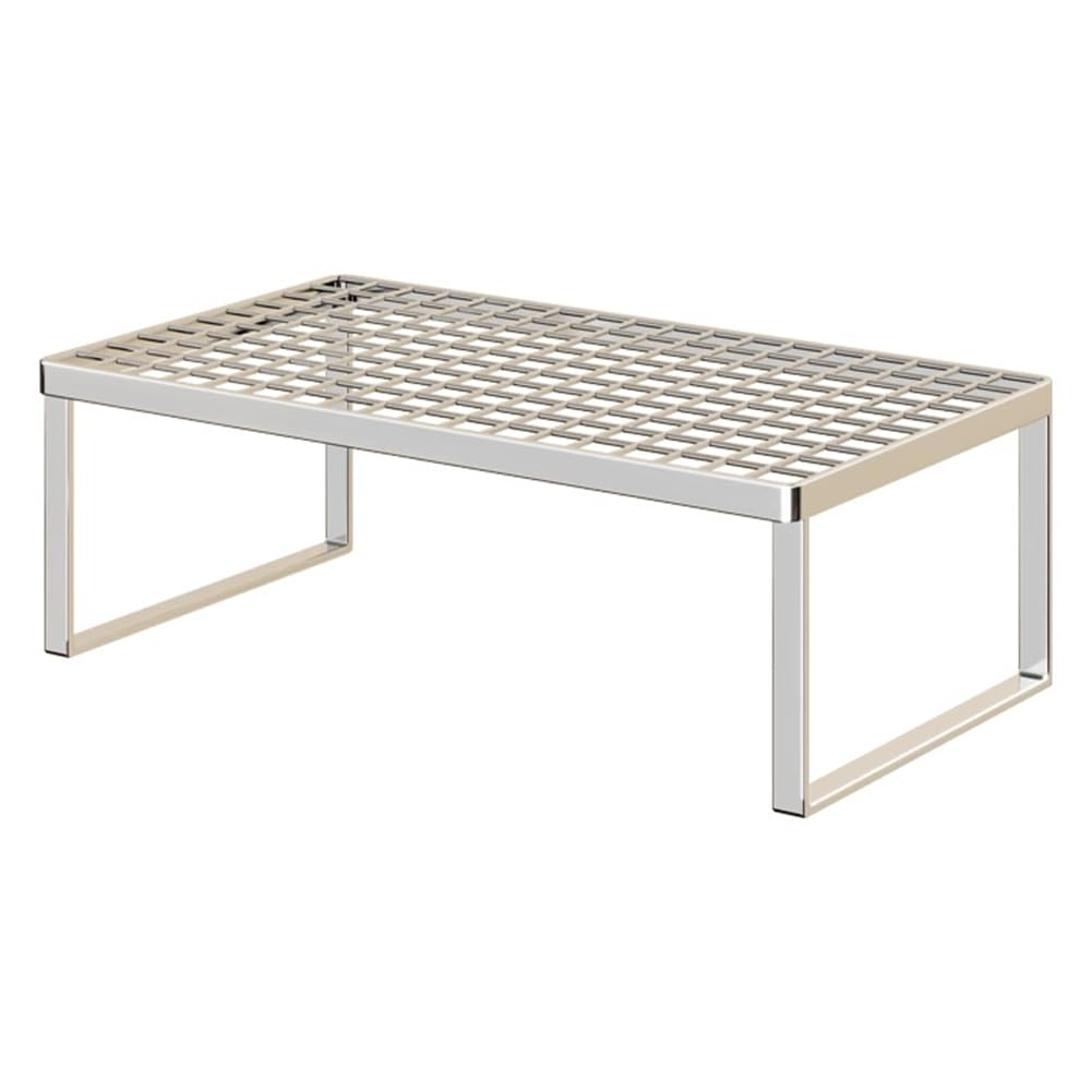 UDSKNV[KSL Stainless Steel Microwave Shelf Organizer, Countertop Storage Solution in 1pc Rust-Proof Design
