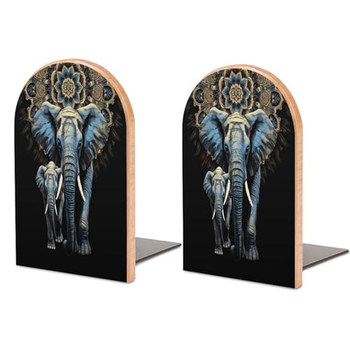 Sujetalibros de madera antideslizantes para evitar caídas de libros 2