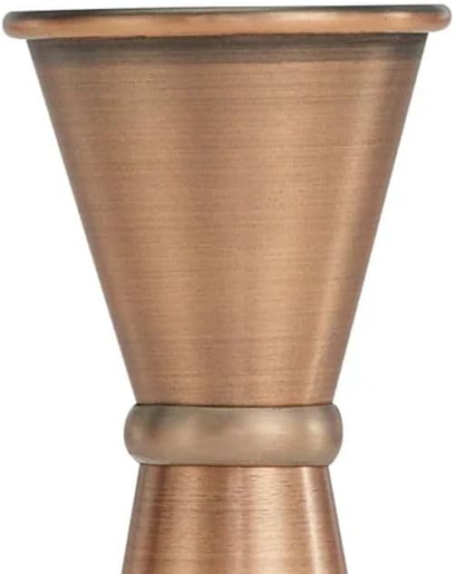 Soro Essentials- 1 oz x 1-1/2 oz Stainless Steel Jigger Antique Copper- Double Cocktail Jigger Bartending Measuring Cocktails Jigger Bartender Tools for Shot Liquor Alcohol Home Bar Drink Kitchen