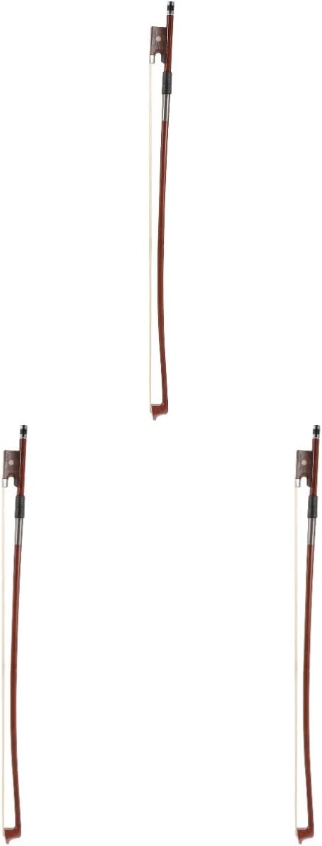 ser of 3 Classic Violin Bow students violin bow wood practice 1/8 Size with
