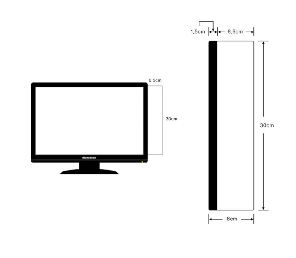 Psivika 2 PCS Monitor Memo Board, Transparent Monitor Sticky Note Message Boards Memo Pads for Right Computer Screen, Panda