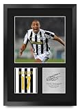 HWC Trading David Trezeguet Juventus Gifts Printed Signed Autograph Picture for Soccer Fans and Supporters - 16" x 12" Portrait Framed