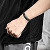 LAXPICOL Gifts To My Son With Box, Braided Leather Son Bracelet With Stainless Steel Clasp,Men Bracelet Engraved Love Massage Birthday Christmas Graduation Jewellery Gifts-Style N-Son #3