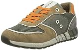 Semelle intérieure: Cuir Geox J ALBEN Boy BI, Sneakers Basses Garçon, Vert (Military/Orange C0623), 36