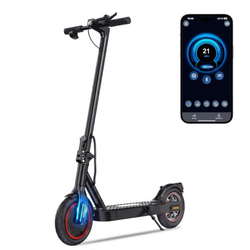 Image of Electric Scooter Adults, 1000W /500W Motor, 28 /21 Miles Max Range, 10'' /8.5 inch Tires All Terrain, 25 /21 MPH Top Speed, Lightweight Commuting E Scooter, Foldable for Adults Teens