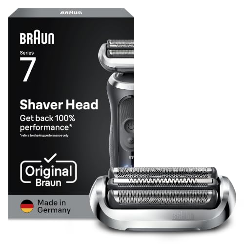 Braun Elektrorasierer Scherkopf Series 7, 74S, Silber - Original Ersatzscherteil vom Hersteller, Hol dir 100 Prozent Leistung Zurück, Kompatibel mit Braun Rasierern der Generation 70, 71 Und 72