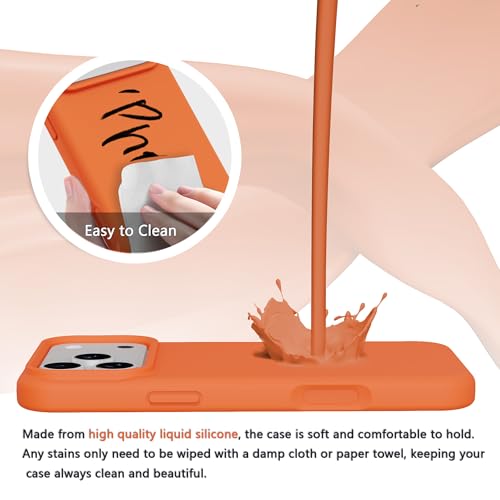 Image of iPhone 17 pro Max /18 pro Max Case Silicone(Sugar Orange)