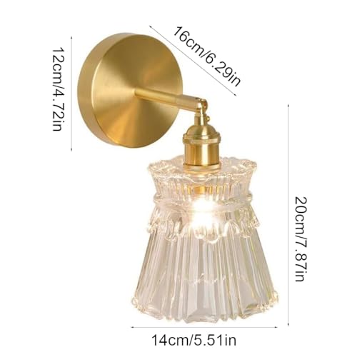 Applique rétro or antique ajustable pour optimiser l'éclairage de lit