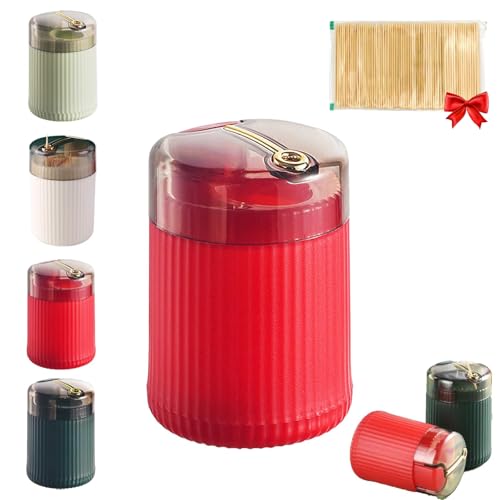 Pop-Up Automatic Toothpick Dispenser, Household Toothpick Holder Dispenser, With Toothpick,
