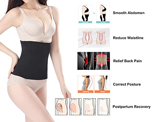 Kskshape Waist Trainer Shapewear For Weight Loss Tummy Control Body Shaper Breathable Waist Cincher,Black,Xl/Xxl(Fits Waist 29-32Inch) #TOP2