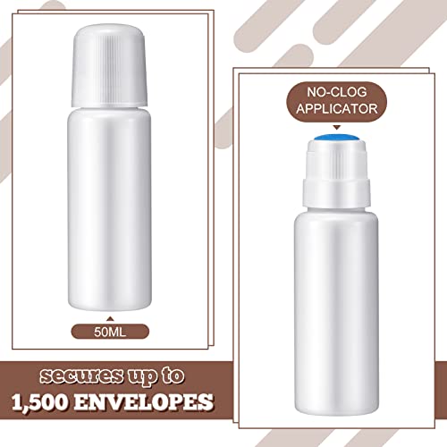 2 Pack Envelope Moistener And 4 Pack Pencil Style Moistener Stamp Envelope Moistener Mailing Letter Sealer Envelope Sealer For Office Classroom, Clear #TOP3