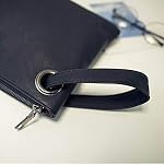 Übergroße Clutch-Tasche für Damen, groß, Leder, Abend-Handtasche – Bild 4