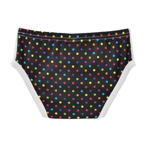 Boys' Exclusive Briefs Toddler Underwear 95% Combed Cotton Boxerbriefs 2T Colorful Dot Pattern 122