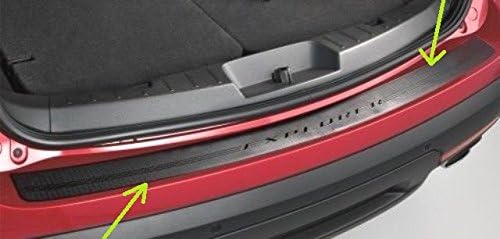 Ford OEM Factory Stock Genuine 2016 Explorer Rear Back Black Top Bumper Applique Self Adhesive Step Scuff Pad Protector Scratch Guard W Logo