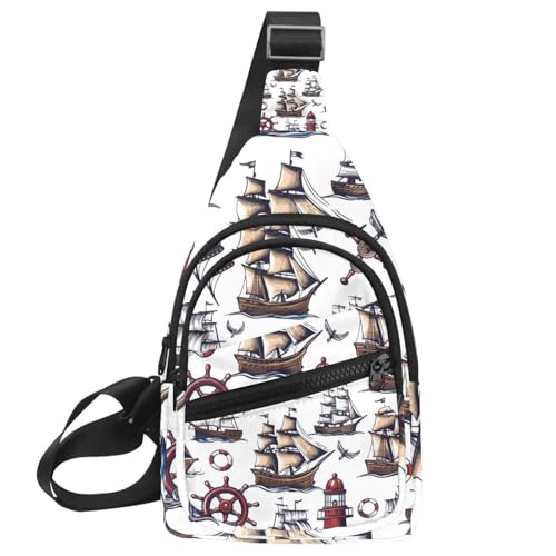 Mochila cruzada cómoda de correa ajustable para hombres y mujeres activos