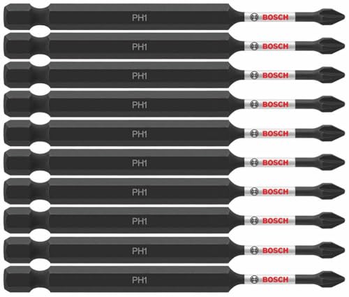 Image of BOSCH ITPH135B 10-Pack 3-1 /2 In. Phillips #1 Impact Tough Screwdriving Power Bits