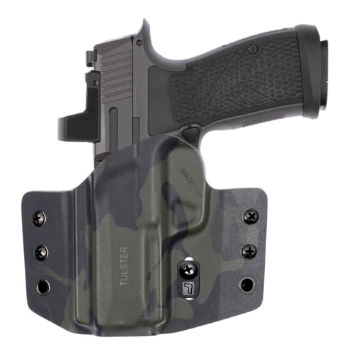 Tulster OWB Contour Holster in Left Hand fits: Sig Sauer P365 AXG Legion | Optic Compatible Outside The Waistband Concealed Carry Kydex Holster - Tulster