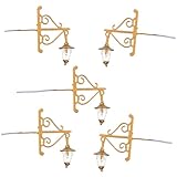 Mini lampe de paysage : 【plafonnier miniature】✨✨mini lampes murales de maison, lampes murales miniatures, mini lampes murales miniatures de maison. la parure du modèle de mini applique est en acier inoxydable et en matériau abs, ce qui est pratique à utiliser.