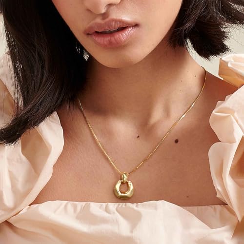 Pendant Necklace for Women Statement Gold Silver Necklace Trendy Jewelry for Women3