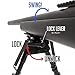 13-27 Inch Tactical Bipod Pivot Tilt with Pod Lock Swivel Lever for Long Range Shooting