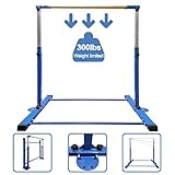 BYBAG Expandable Gymnastics Kip Bar,Horizontal Bar for Kids for Girls,No Wobble Gymnastic Equipment