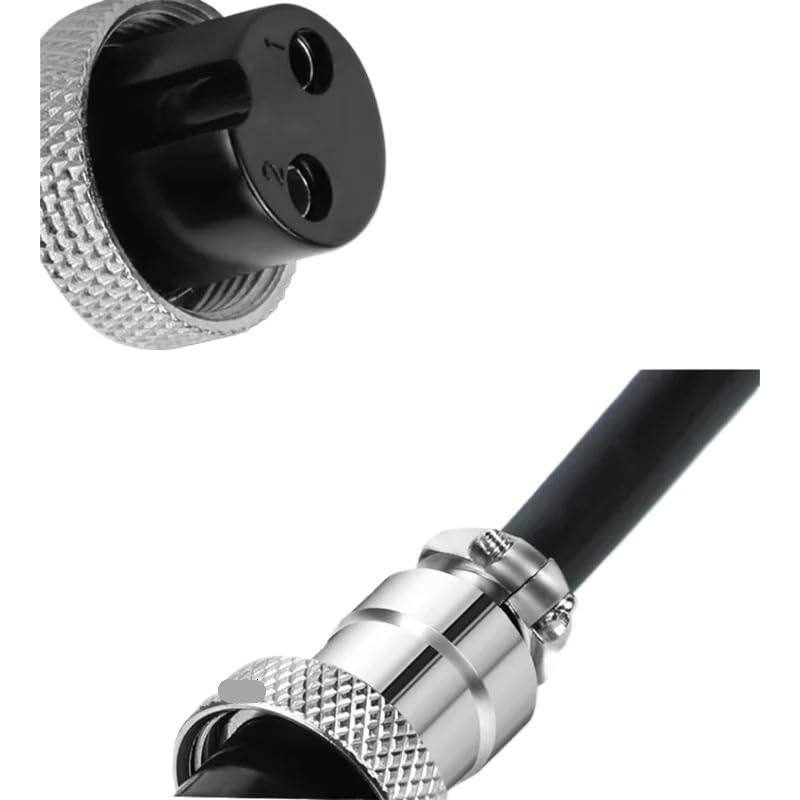 Cable divisor GX12 conector aviación 10cm 5 pines miniatura 5