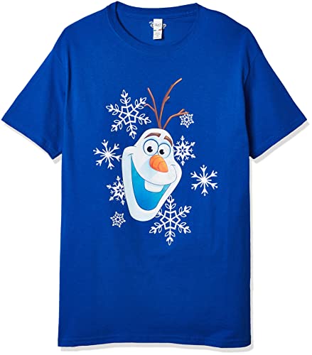 Amazon.com: Disney Young Men's Olaf Hat T-Shirt, Royal Blue
