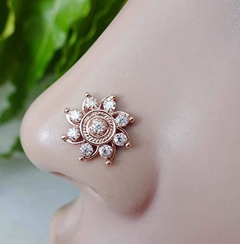 Fresh Trends Diamond Nose Stud,Rose Gold Nose Stud,Crystal Nose Stud,Nose Stud,Diamond Nose Piercing,Sterling Silver Nose Stud,White Silver Nose Stud,Marquise Nose Stud,Dangle Nose Ring