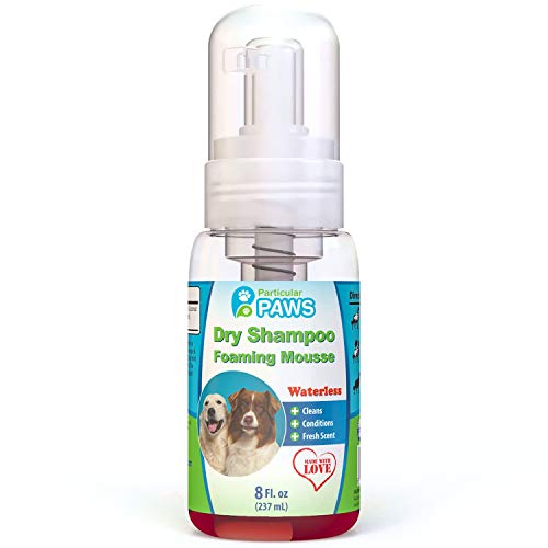 Particular Paws Dry Shampoo for Dogs - Waterless Foaming Mousse - Mango & Pomegranate - 8oz