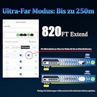 Goalake Gigabit‑PoE+‑Switch 5‑Port | Einfach verwaltbar, 4 PoE‑Ports mit 52 W Gesamtleistung, 1 Uplink‑Port, 1 SFP‑Slot, intelligente APP‑Steuerung, Überlastschutz pro Port – Ansicht 5