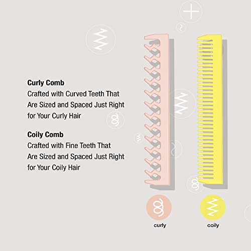 Conair The Curl Collective 1-Inch Ceramic Flat Iron With Comb Guides, Tame Your Curls With The Slide On Combs Designed For Your Curl Pattern #TOP3