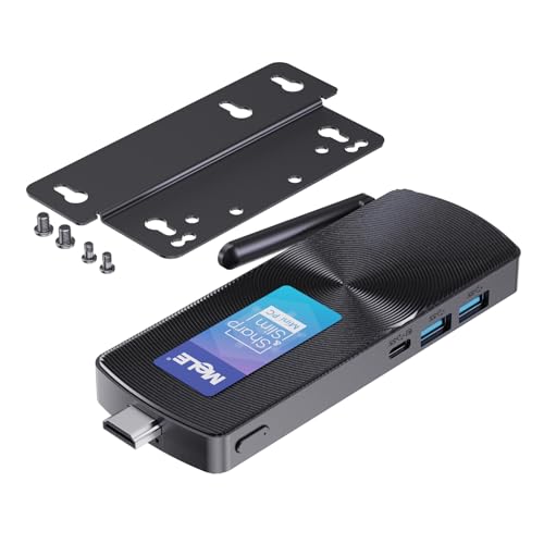 MeLE PCG02 N100 Mini-PC-Stick, vollfunktional USB-C, lüfterlos, Dual-HDMI, 4K-Display, 2,4G/5G...