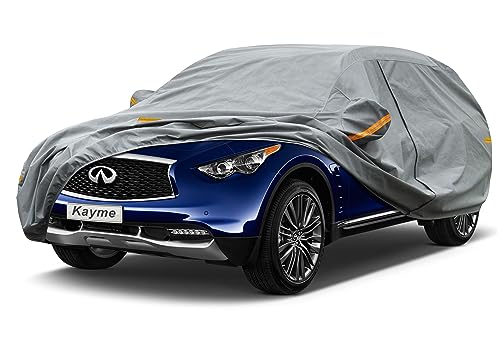 Image of Kayme Heavy Duty SUV Car Cover Custom Fit Infiniti QX70 (2013-2025) Waterproof All Weather for Automobiles, Full Exterior Covers Sun Rain UV Protection.（Deliver About 3-10 Days）