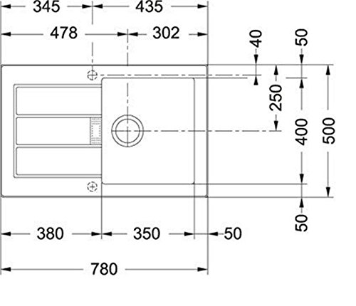 FRANKE Einbauspüle Sirius Onyx, SID 611-78 114.0181.973