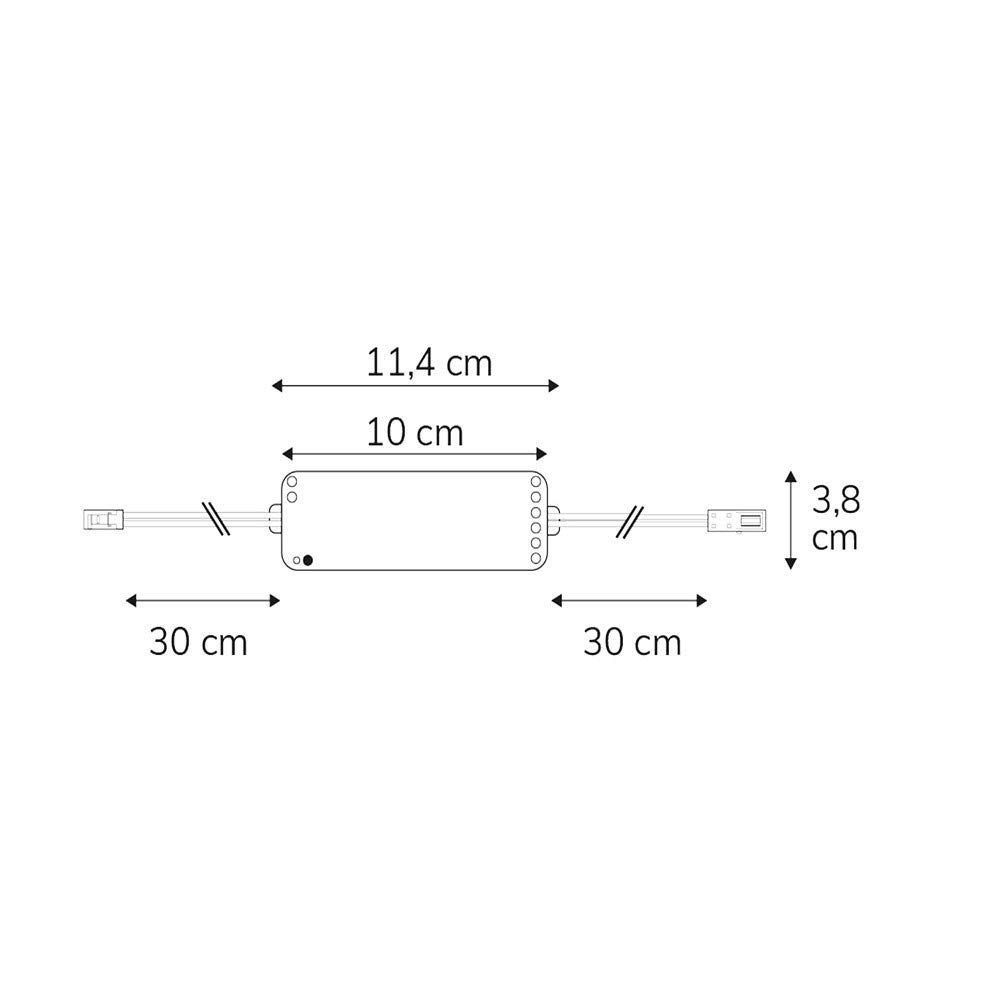 Contrôleur PWM à LED blanc dynamique avec télécommande 12-24 V CC 5 A