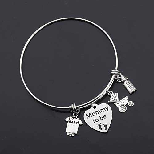 Image of CHOORO Mommy to Be Bracelet Expectant Mother Bracelet New Mom Gift Pregnancy Announcement Gift for Mother-to-be