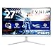 Philips Evnia 27M2C5501-27 Zoll Quad HD Curved Gaming Monitor, 180 Hz, 1 ms, FreeSync Premium, HDR10, Ambiglow (2560x1440, 2X HDMI 2.0, 1x DisplayPort 1.4) Weiss