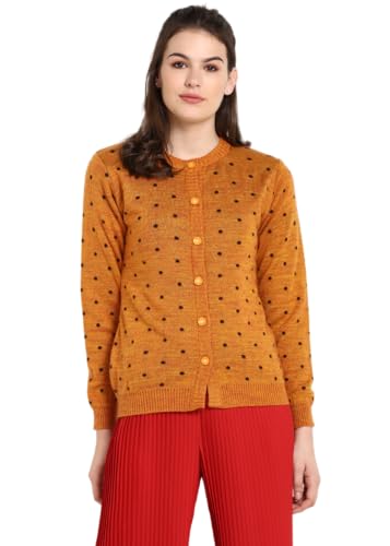 Image of Modeve Women's Acrylic Blend Cardigan /Round Neck Sweater For Winter