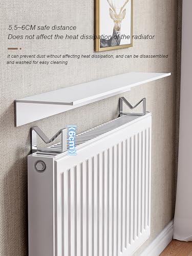 Cache-radiateur et supports d'étagère flottants design épuré - 6