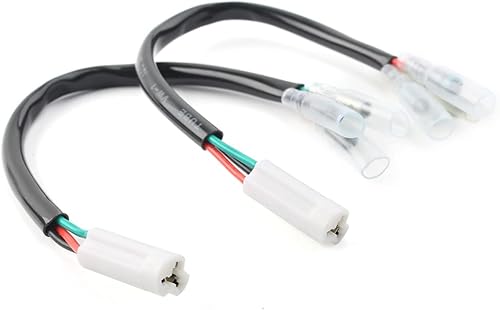 Miniatura 6 de Zhisheng Adaptador de señal de giro arnés de cableado 3 cables Plug and Play Señal de giro arnés divisor para Yamaha R1 R3 R6 FZ1 FZ6 FZ07 FZ09