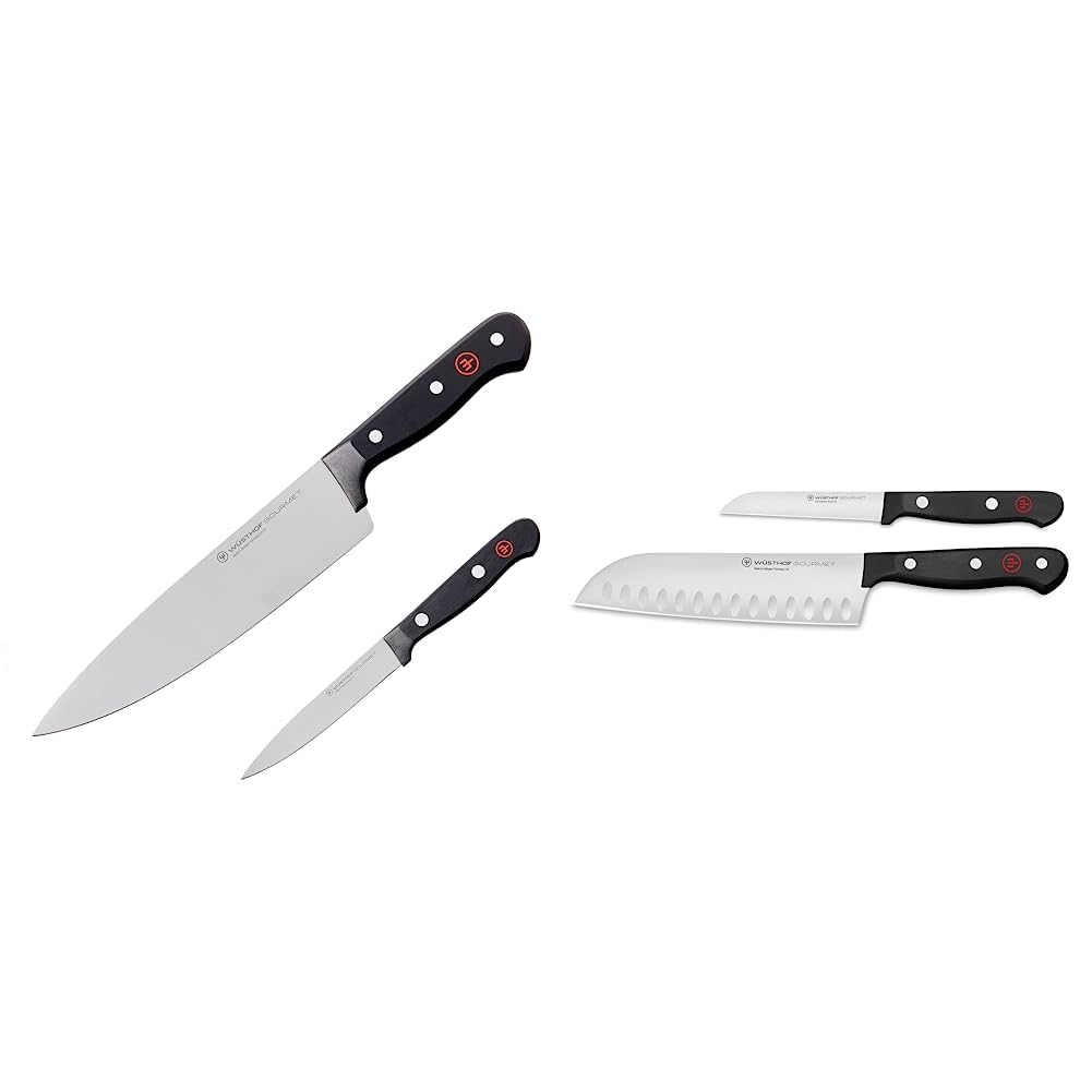 Amazon.com: Wüsthof Gourmet 2-Piece Chef's Knife Set,Black
