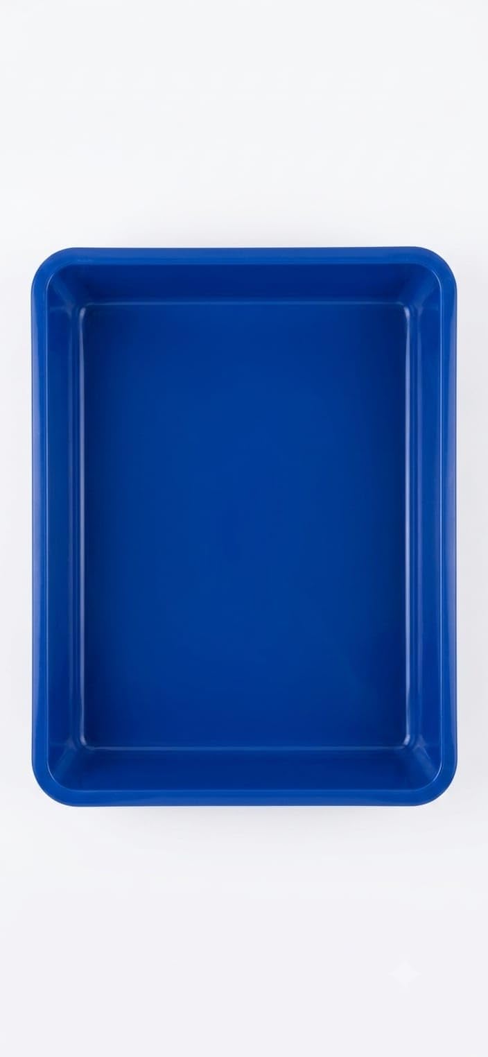 Rectangular Plastic Storage Tray, Glossy Finish, Durable, for Office, Workshop, and Household Organisation Multi colers Pack of 2 pcs [25 X 21 X 5 ] [no. 111]-image-13
